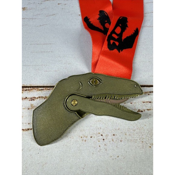 Raptor Run 10k Medal Award Virtual Running Club Celebrating Jurassic Park 2018 - Picture 3 of 6
